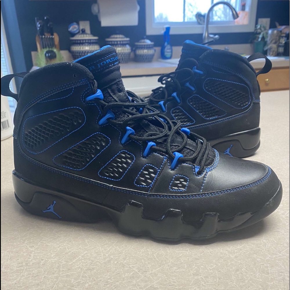 Jordan 9 Photo Blue Black Bottom